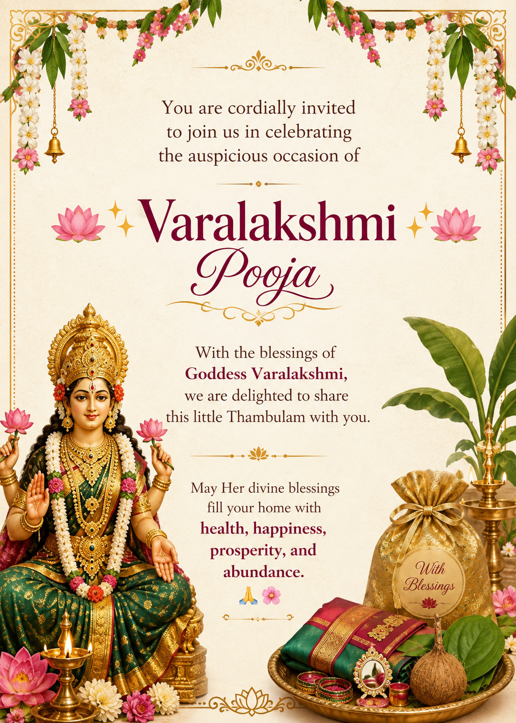 🪷✨ Varalakshmi Pooja ✨🪷